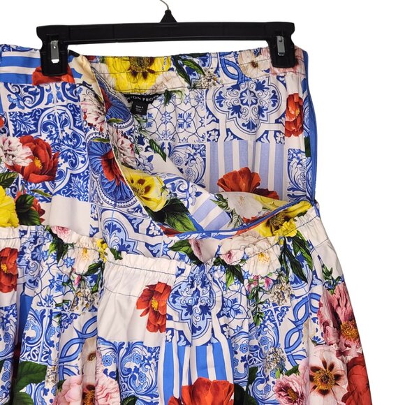 Boston Proper Floral Tiered Maxi Skirt Size Small - Picture 3 of 4